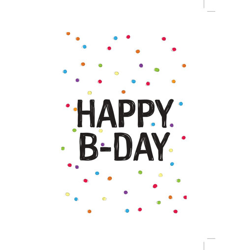Kaartje 'Happy Birthday'
